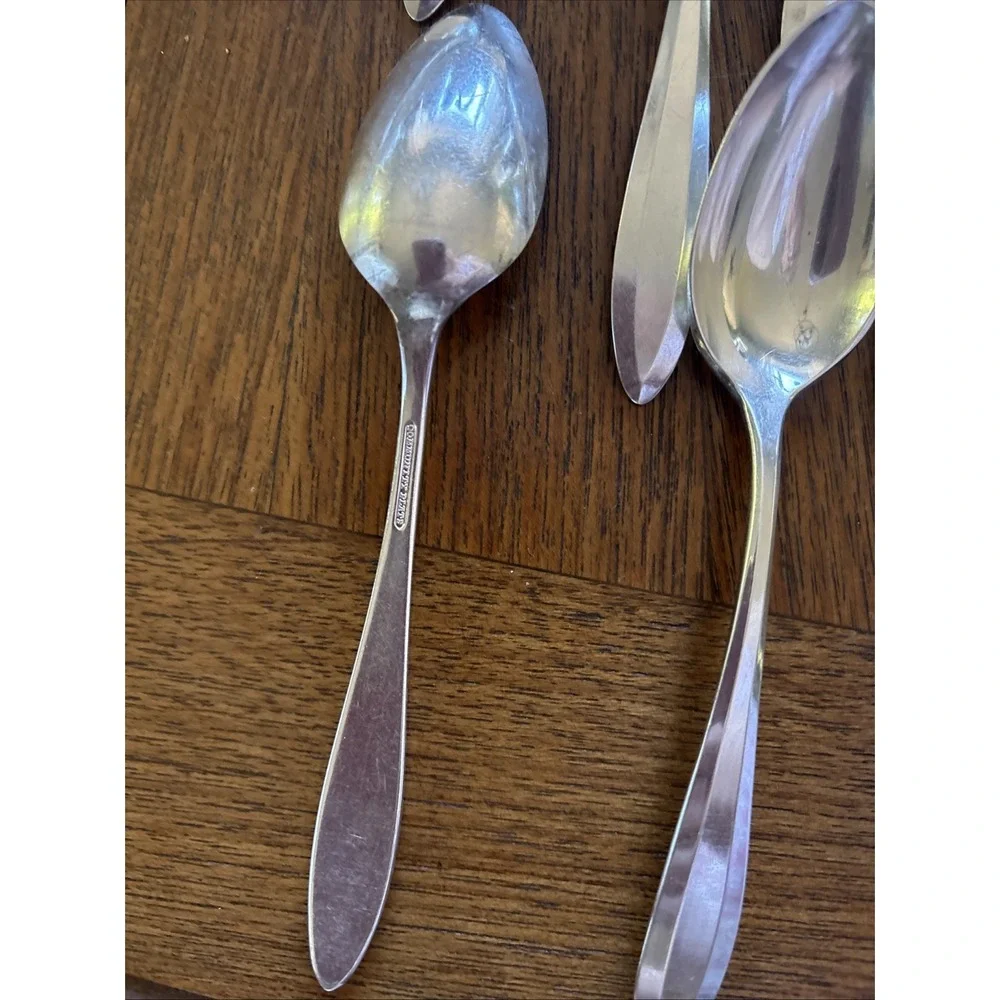 Antique 1914 Oneida Community Silverplate Patrician 13 pc Spoon Set